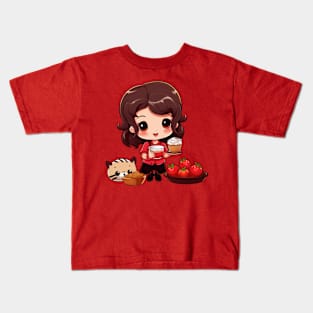 kawaii chef T-Shirt cute  funny Kids T-Shirt